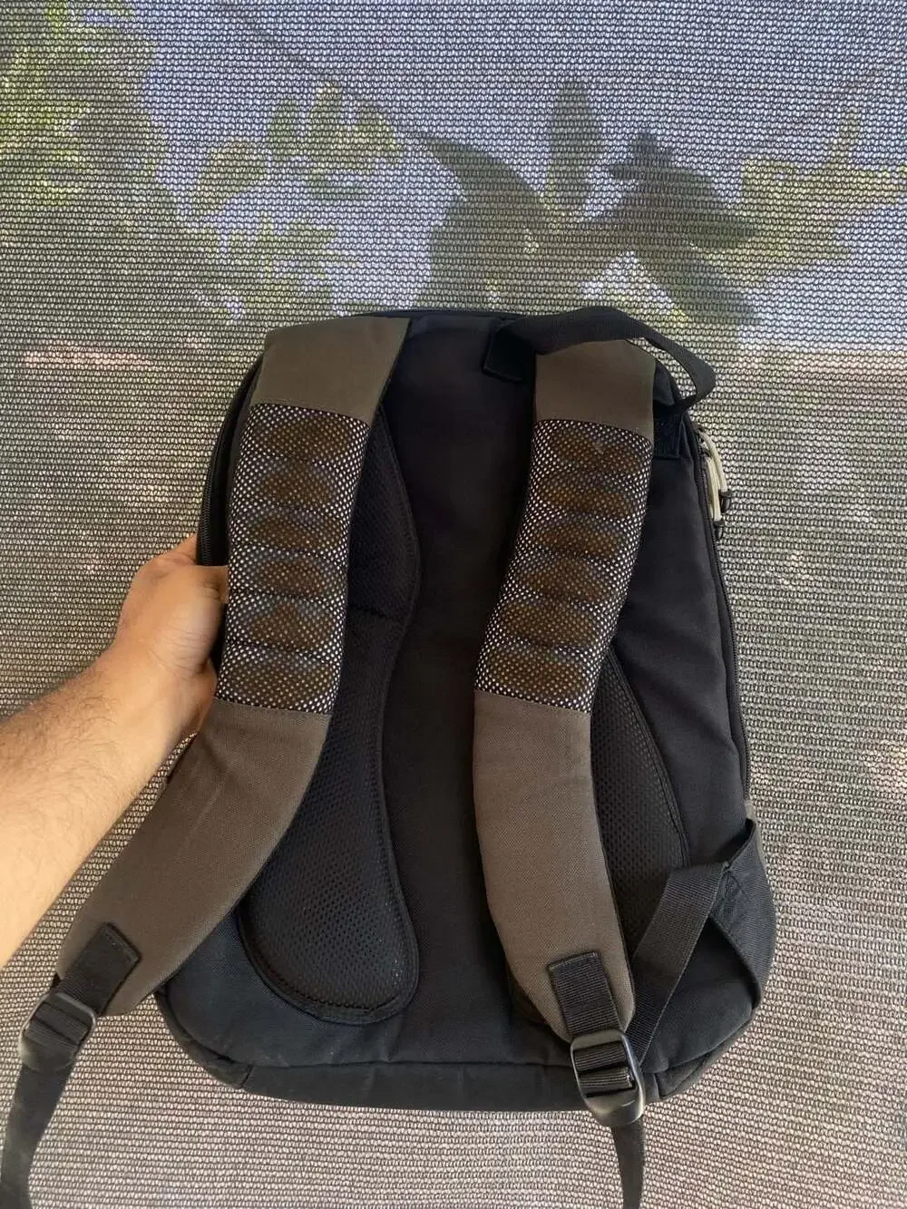 Vintage Nike Y2K Sport Backpack in Black and Brown